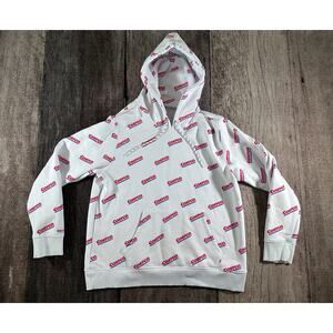 COSTCO Kirkland Sweatshirt Unisex Logo Hoodie Men’s L Women’s XL White Rare